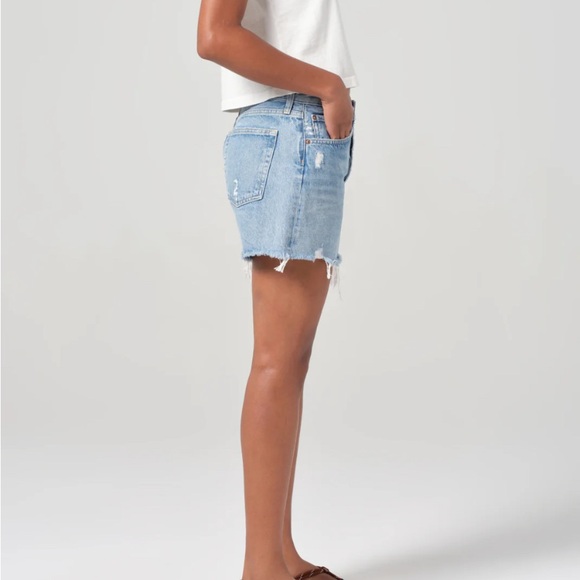 Agolde Parker Long Jean Short - Picture 4 of 15